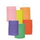 12 Lampions tricolores - 13cm cylindrique