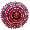 12 Lampions tricolores - 22cm ballon