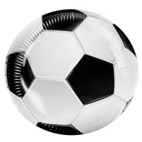 set de 8 assiettes rondes football 23cm