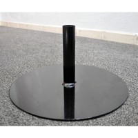 SOCLE PORTE DRAPEAU METAL NOIR