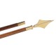 hampe bois prestige pour socle porte-drapeau