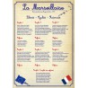 Panneau d’affichage la Marseillaise – PVC - 420x297mm – modèle classique