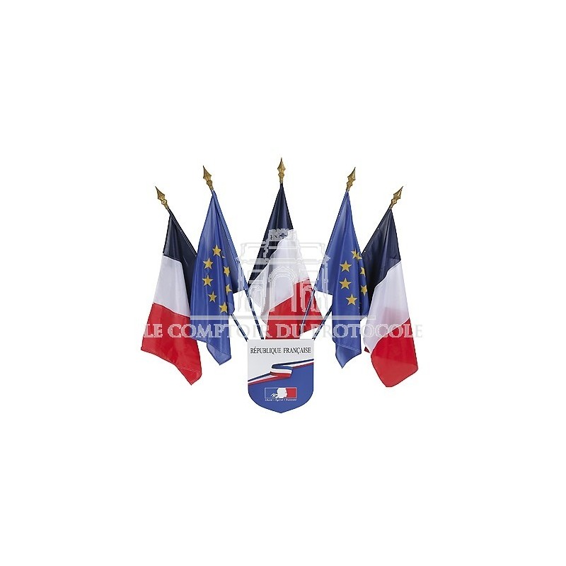 Écusson avec drapeau France