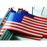 DRAPEAUX USA ETATS-UNIS Papier 10x16CM LOT DE 100 EX