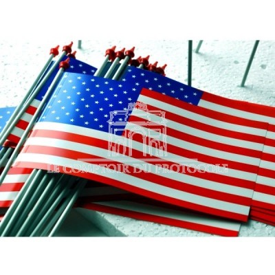 DRAPEAUX USA ETATS-UNIS Papier 10x16CM LOT DE 100 EX