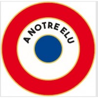 COCARDE POUR TOMBE A NOTRE ELU 80mm