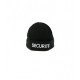 BONNET NOIR SECURITE BRODERIE BLANCHE