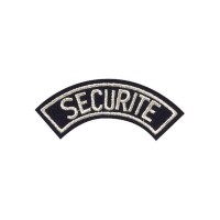 ECUSSON SECURITE ARGENT  BADGE 1/2 LUNE