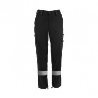 PANTALON INTERVENTION SECURITE NOIR AVEC BANDES RETRO