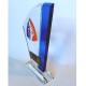 TROPHEE VERRE flamme ronde personnalisé