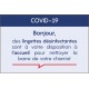 lot de 5 PANNEAUX INFORMATION COVID-19