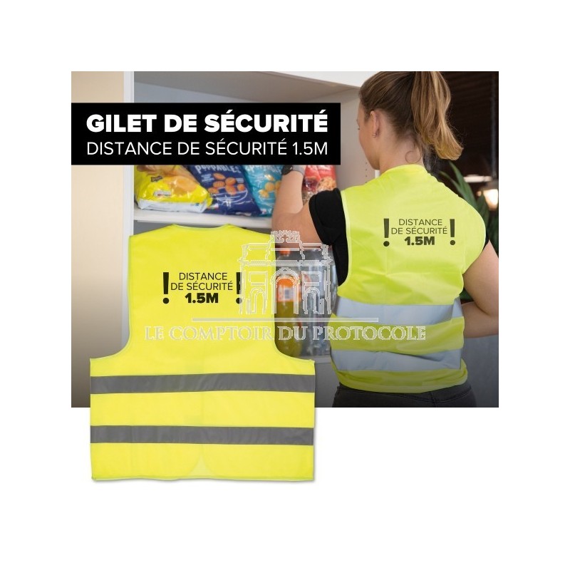 Gilet haute visibilité imprimé avec le texte de votre choix Gilet de  sécurité -  France