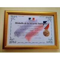 DIPLOME SECURITE INTERIEURE avec cadre