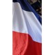 DRAPEAU FRANCE HONORIFIQUE SATIN sans franges avec socle