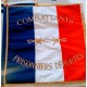 drapeau brodé honorifique 90x90cm