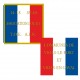 drapeau brodé honorifique 90x90cm