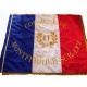 drapeau brodé honorifique 100x120cm