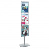PRESENTOIR PORTE AFFICHE AVEC 3 CADRES A3