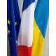 LOT DE 3 DRAPEAUX FRANCE UKRAINE EUROPE