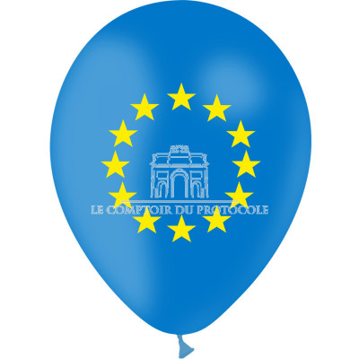 BALLON EUROPE à gonfler - sachet de 100 ballons