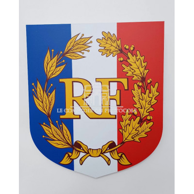 ECUSSON DE MAIRIE RF PALMES 39X45CM metal