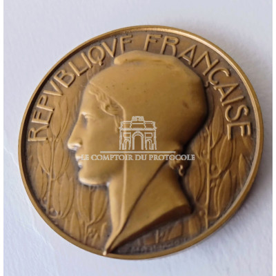 MEDAILLE DE LA REPUBLIQUE - Delannoy 50mm avec écrin