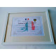 DIPLOME DE MAIRE HONORAIRE avec cadre 30X40cm