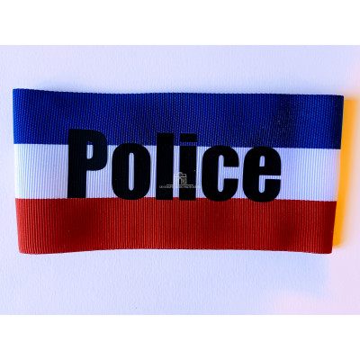 BRASSARD POLICE TRICOLORE