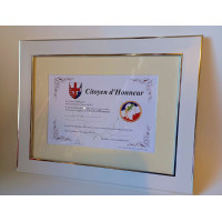 DIPLOME DE CITOYEN D HONNEUR - 30x40cm