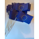 DRAPEAU EUROPE PAPIER 12X24CM  - lot de 50 ex