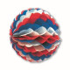 BOULE PAPIER TRICOLORE 50cm