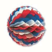 BOULE PAPIER TRICOLORE 50cm