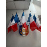 lot ECUSSON 5 drapeaux France 50x75cm