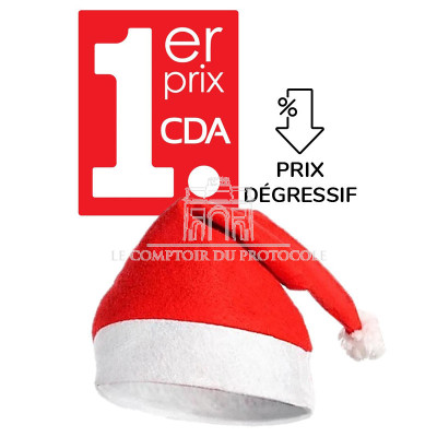 Bonnet de Père Noël 100% Polyester