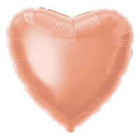 5 Ballons coeur rose 45cm