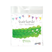 lot de 6 GUIRLANDES PAPIER VERT ST PATRICK 4m