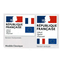 Plaque REPUBLIQUE FRANCAISE en plexiglass