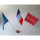 lot de 3 drapeaux 10x14cm  FRANCE EUROPE REGION
