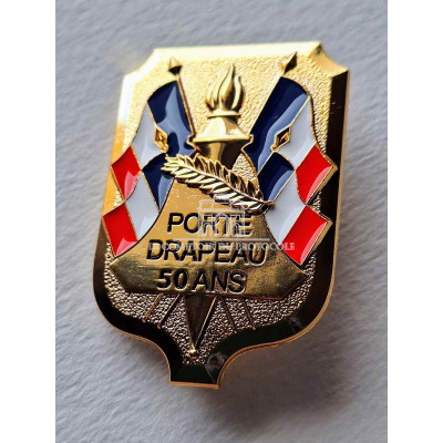 INSIGNE PORTE DRAPEAU 50 ans