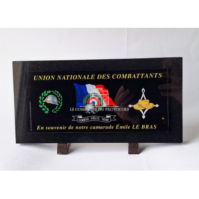 PLAQUE FUNERAIRE personnalisée 14x28cm