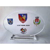 TROPHEE ACRYGLASS avec marquage couleur