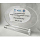 TROPHEE ACRYGLASS avec marquage couleur