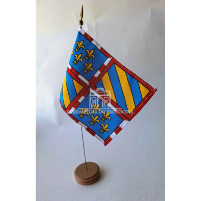 MINI DRAPEAU DE TABLE 10X14CM Bourgogne 