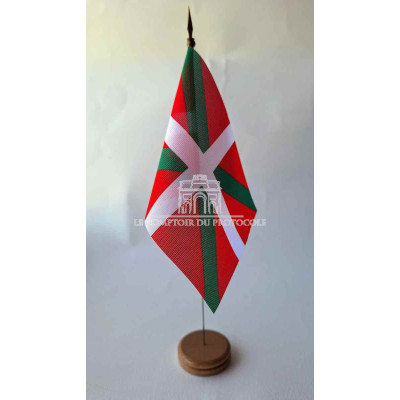 MINI DRAPEAU DE TABLE 10X14CM Pays Basque 