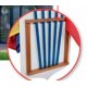 ECUSSON TRICOLORE 40X50CM chassis bois