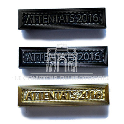 AGRAFE ATTENTATS 2016 pour médaille MSI