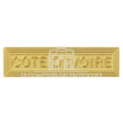 AGRAFE COTE D IVOIRE pour medaille pendante