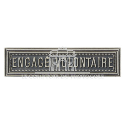 AGRAFE ENGAGE VOLONTAIRE pour médaille pendante