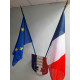 ECUSSON ECOLE avec 2 drapeaux 60x90cm