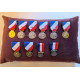 coussin de cérémonie 30x50cm bordeaux